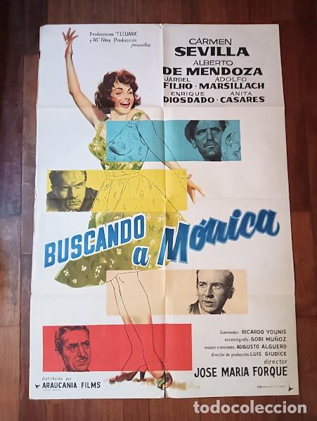 Cinema: EPX 0480 EL SECRETO DE MONICA CARMEN SEVILLA MARSILLACH FORQUE POSTER ORIGINAL ARGENTINO 75X110 LITO