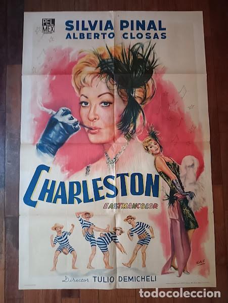 Cinema: EPX 0481 CHARLESTON SILVIA PINAL ALBERTO CLOSAS RAF POSTER ORIGINAL ARGENTINO 75X110 LITOGRAFIA