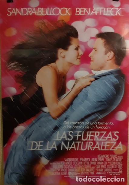 Cine: Cartel de Cine Original - Las Fuerzas de la Naturaleza (1999) - 98x68 cm - Sandra Bullock