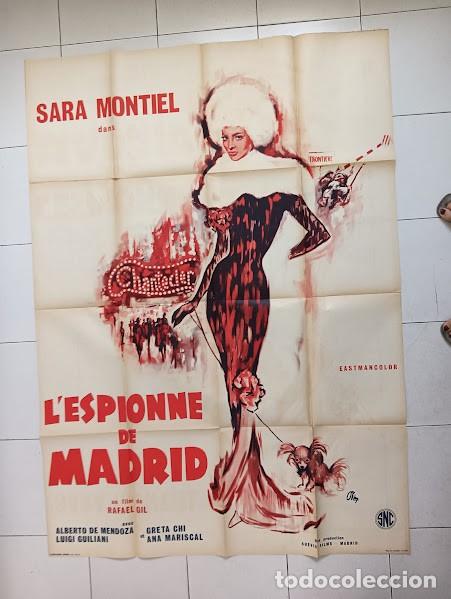 Cinema: EPX 0494 LA REINA DEL CHANTECLER SARA MONTIEL MADRID POSTER ORIGINAL FRANCES 120X160