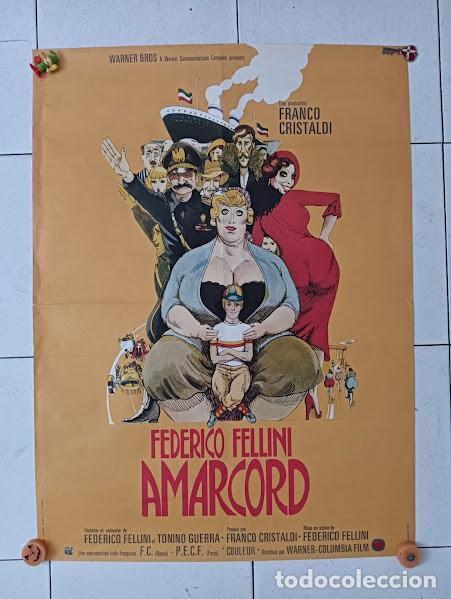 Cinema: PJE 0467 AMARCORD FEDERICO FELLINI POSTER ORIGINAL 60X80 FRANCES