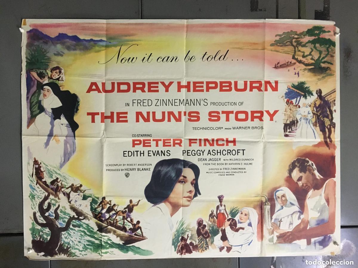 Kino: PJE 0469 HISTORIA DE UNA MONJA AUDREY HEPBURN POSTER ORIGINAL 76X102 BRITISH QUAD