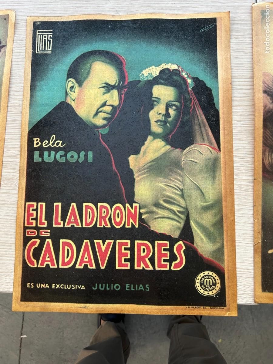 Cine: EL LADRON DE CADAVERES POSTER 42X30 CM