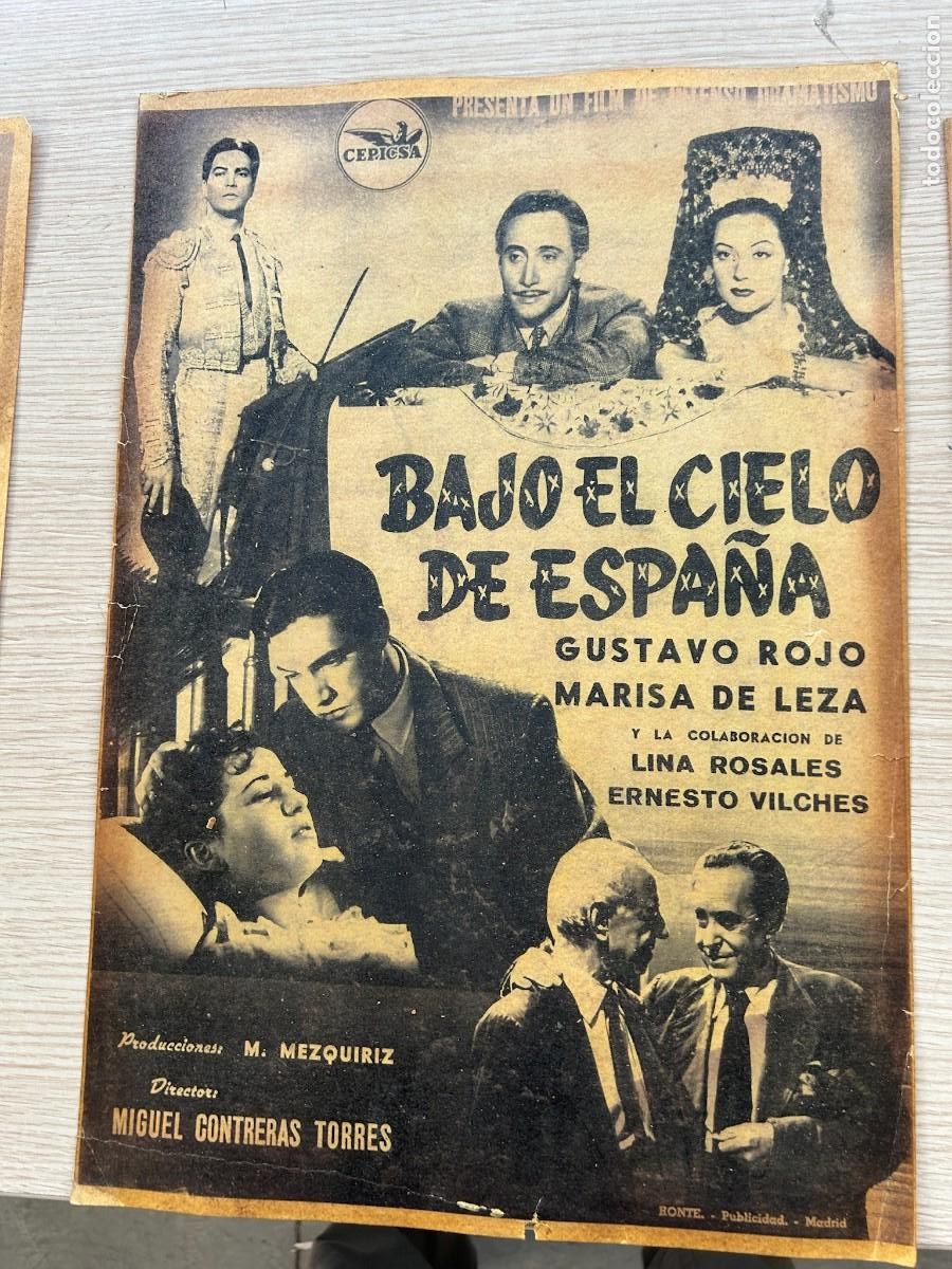 Cine: BAJO EL CIELO DE ESPA&Ntilde;A POSTER 42X30 COMO SE VE