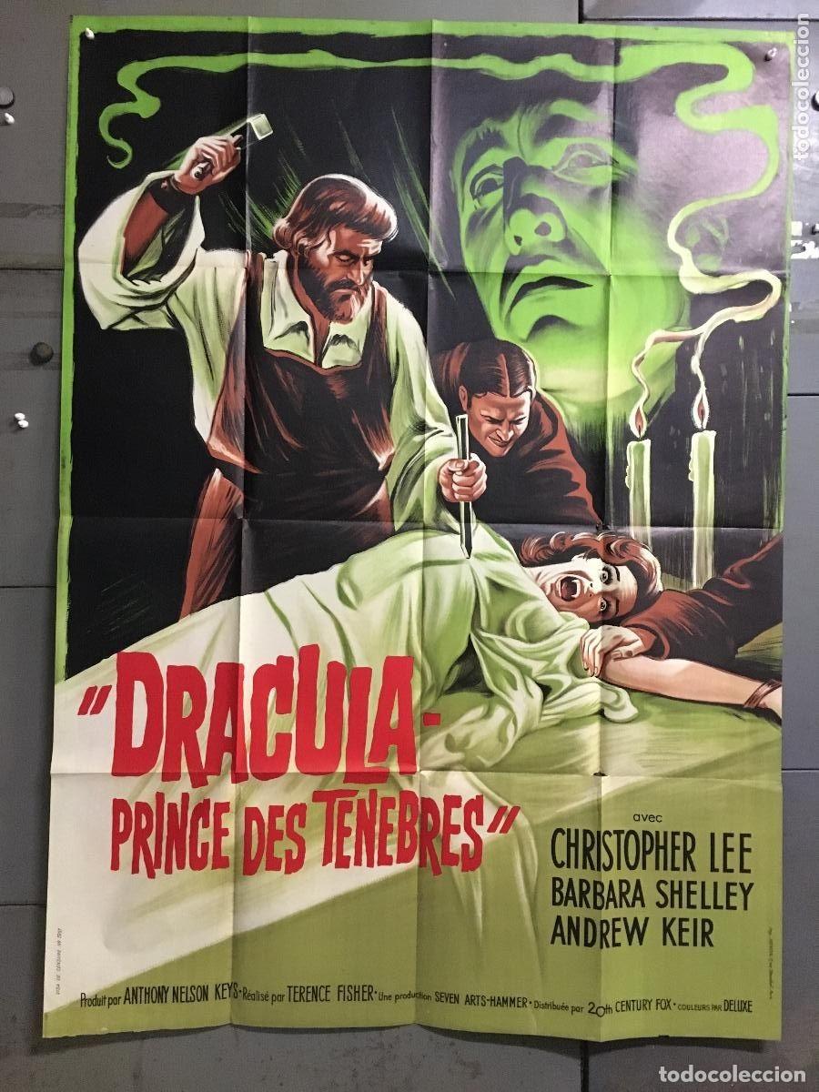 Cinema: PJE 0473 DRACULA PRINCIPE DE LAS TINIEBLAS HAMMER LEE FISHER POSTER ORIG FRANCES 120X160 LITOGRAFIA