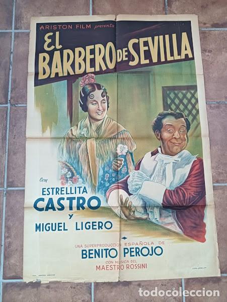 Cinema: EPX 0479 EL BARBERO DE SEVILLA ESTRELLITA CASTRO BENITO PEROJO POSTER ORIGINAL 75X110 ARGENTINO