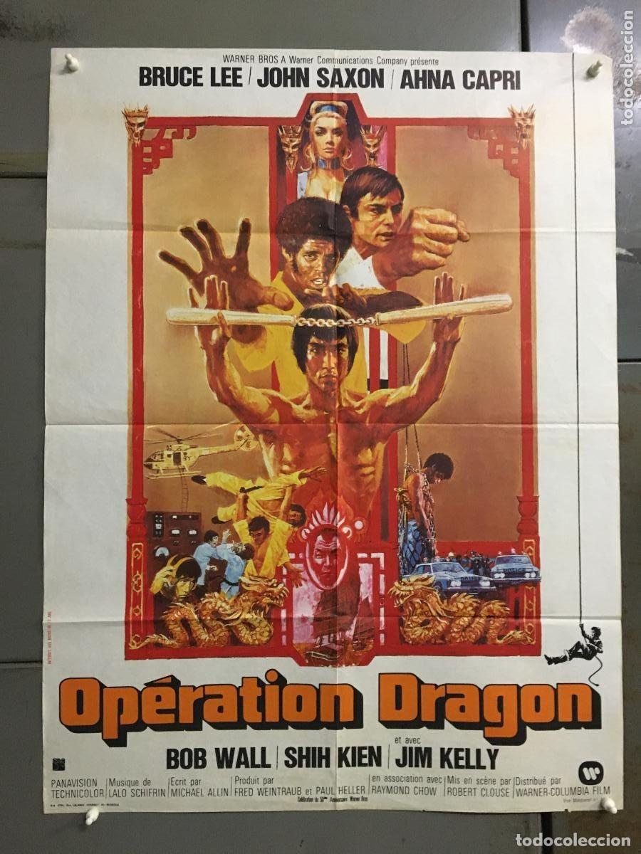 Cinema: PJE 0267 OPERACION DRAGON BRUCE LEE POSTER ORIGINAL FRANCES 60X80