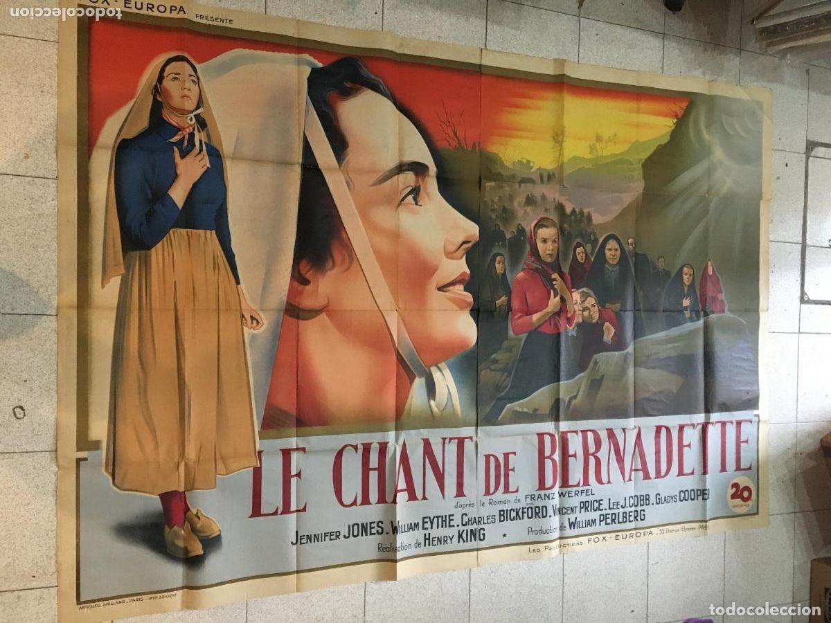 Cinema: PJE 0481 LA CANCION DE BERNADETTE JENNIFER JONES POSTER ORIGINAL FRANCES 160x240 LITOGRAFIA