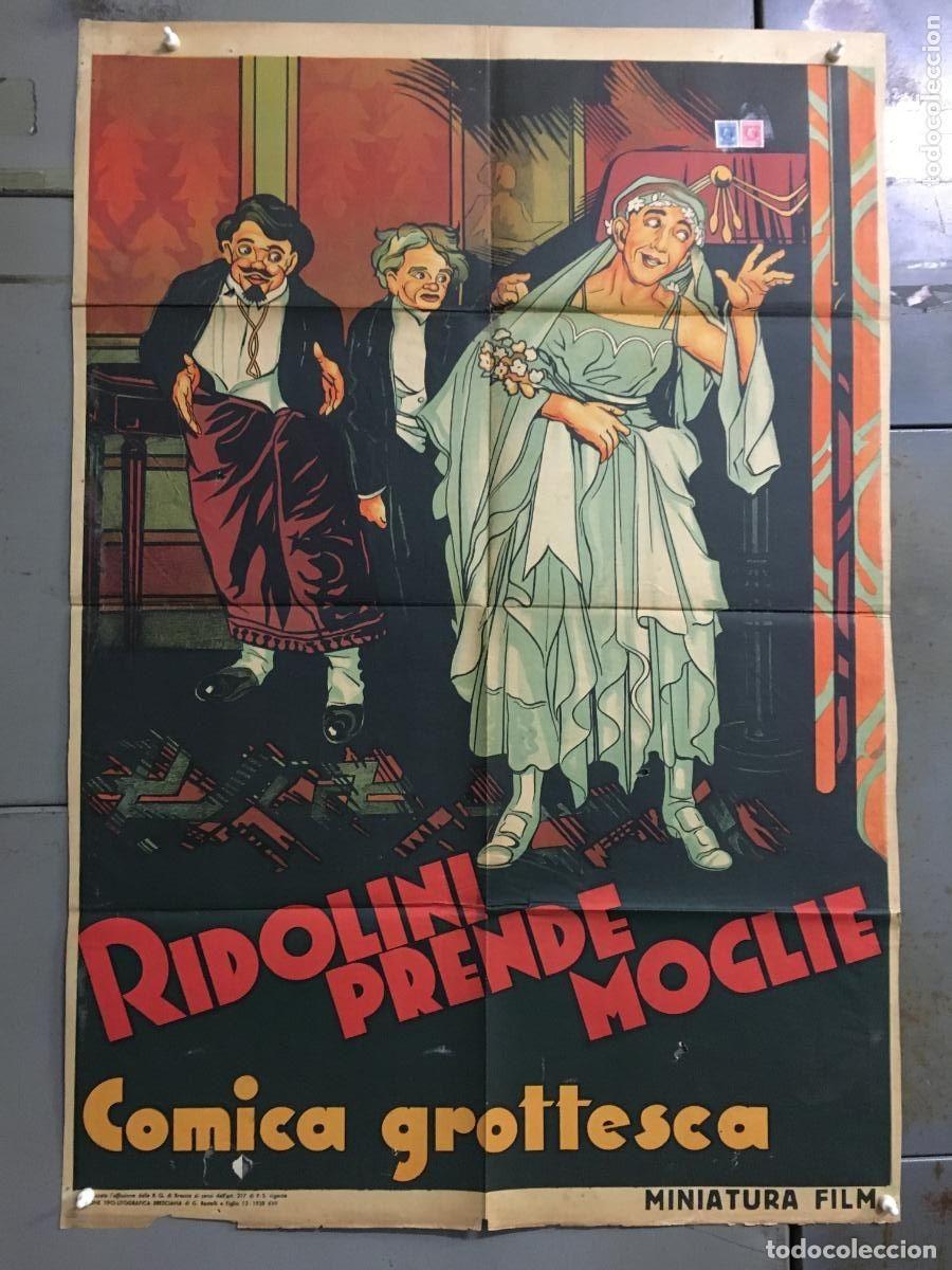 Cinema: PJE 0486 CAMPS AND SCANDALS RIDOLINI LARRY SEMON JAIMITO CINE MUDO POSTER ORIG 70x100 ITALIANO LITO