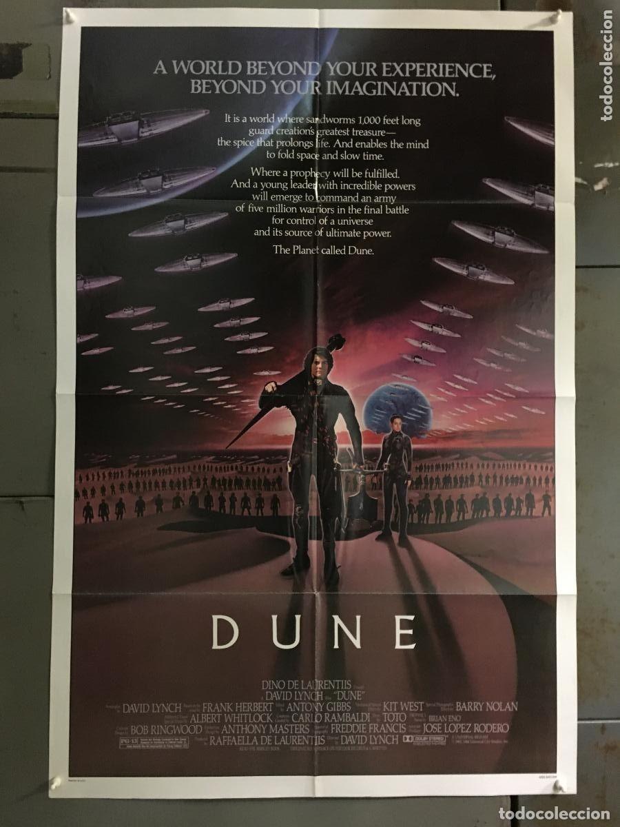 Cine: PJE 0487 DUNE DAVID LYNCH KYLE MACLACHLAN STING POSTER ORIGINAL USA 70X105