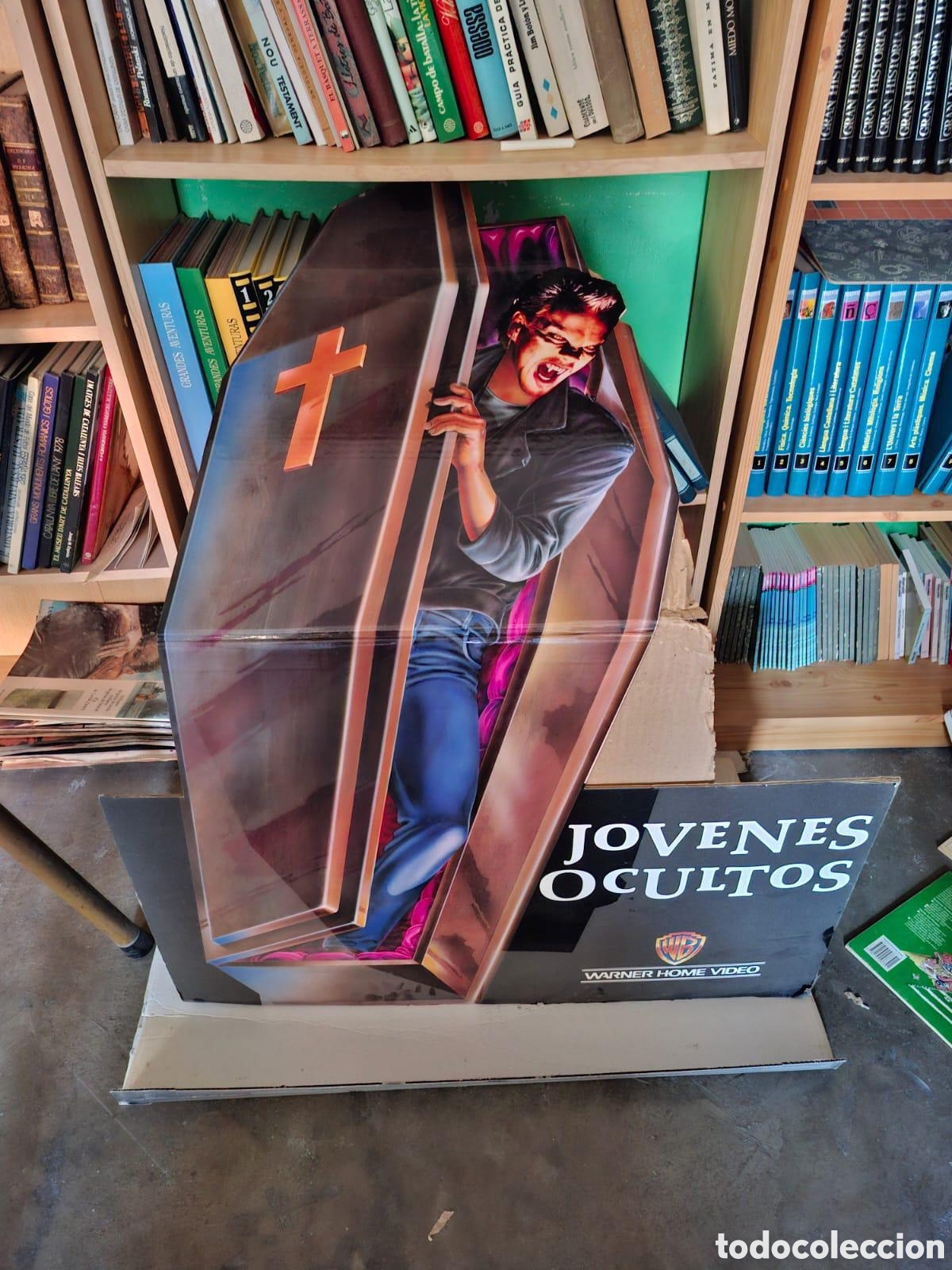Cine: Cartel publicitario v&iacute;deo club pel&iacute;cula j&oacute;venes ocultos