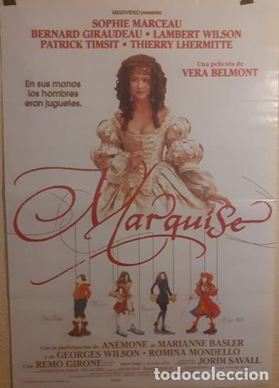 Cine: Cartel de Cine Original - Marquise (1997) - 98x68 cm - Sophie Marceau - Est&eacute;tica Marionetas