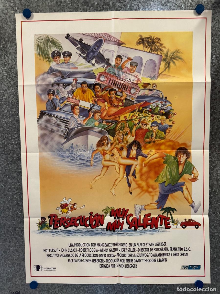 Cine: Persecuci&oacute;n muy muy caliente, Hot Pursuit, John Cusack, POSTER ORIGINAL