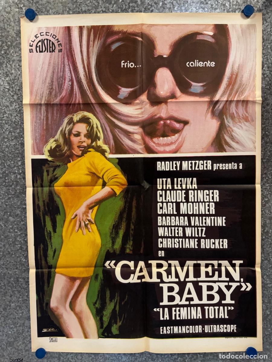 Cine: Carmen Baby, Uta Levka, Claude Ringer, A&ntilde;o 1978, POSTER ORIGINAL