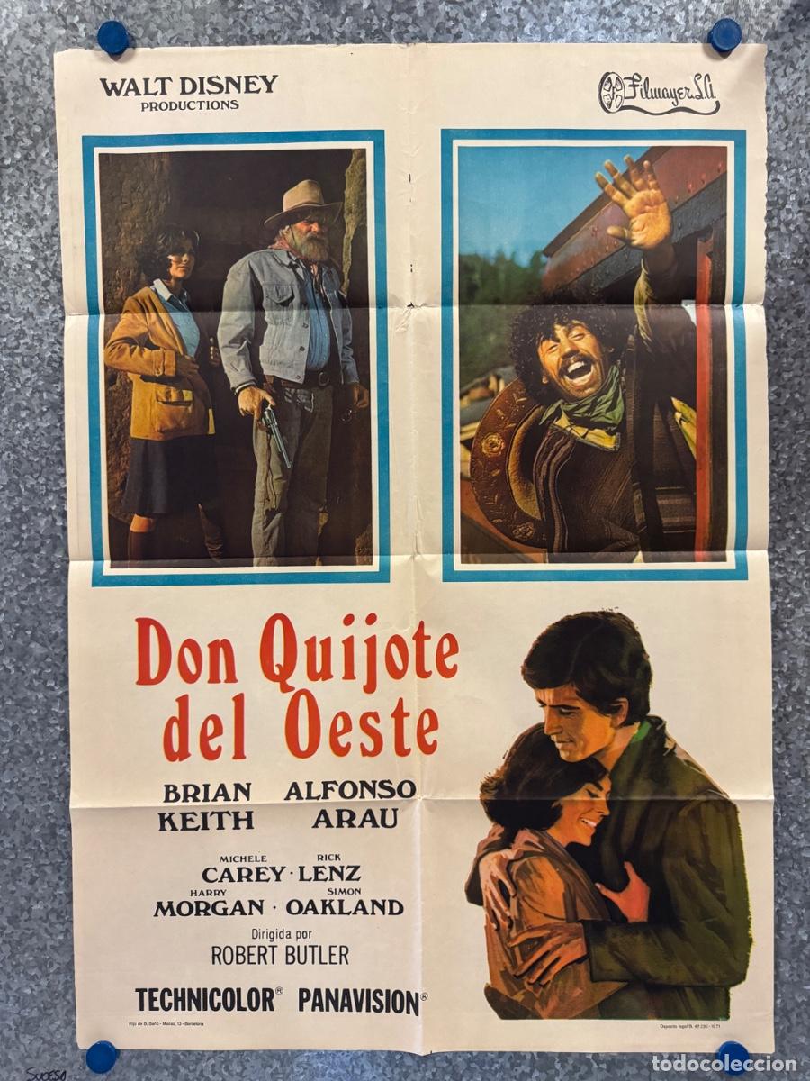 Cine: Don Quijote del oeste, Brian Keith, Alfonso Arau, A&ntilde;o 1971, POSTER ORIGINAL