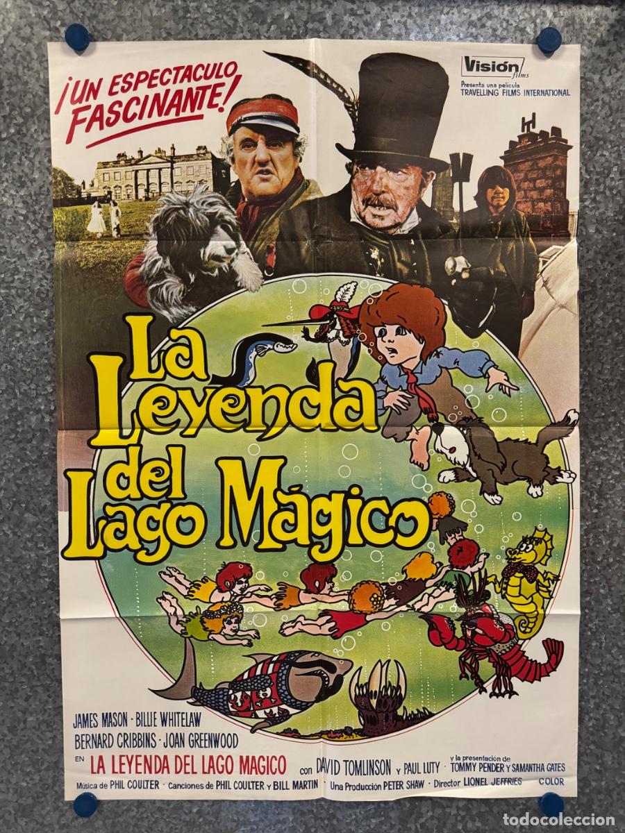 Cine: La leyenda del Lago Magico, James Mason, Bernard Cribbins, POSTER ORIGINAL