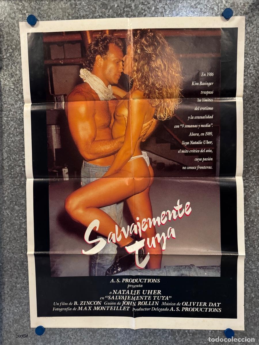 Cine: Salvajemente tuya, Natalie Uher, Kim Basinger, A&ntilde;o 1989, POSTER ORIGINAL