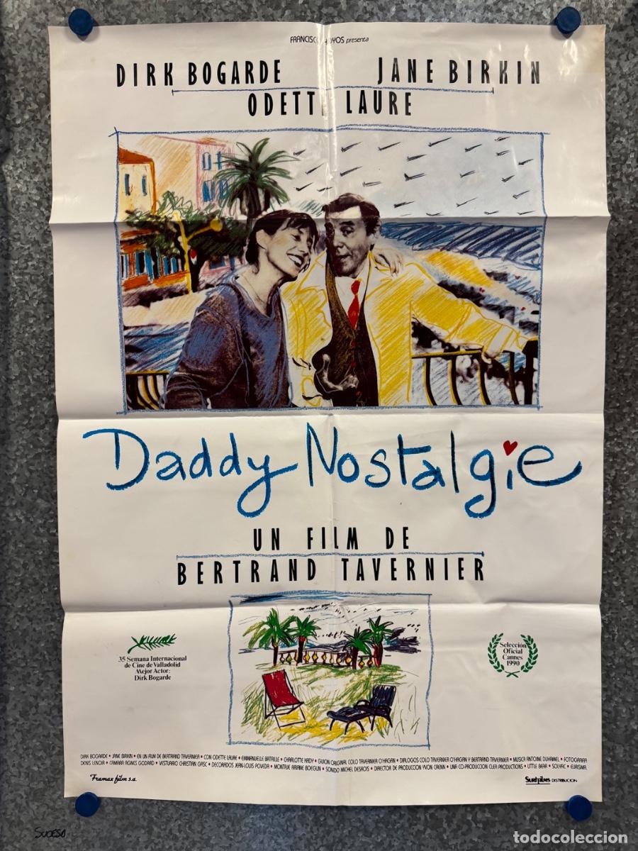 Cine: Daddy Nostalgie, Dirk Bogarde, Jane Birkin, POSTER ORIGINAL