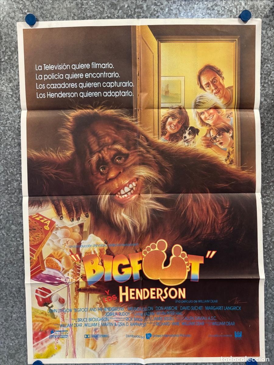 Cine: Bigfoot, John Lithgow, Melinda Dillon, POSTER ORIGINAL