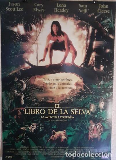 Cine: Cartel de Cine Original - El Libro de la Selva (1994) - Disney - 98x68 cm