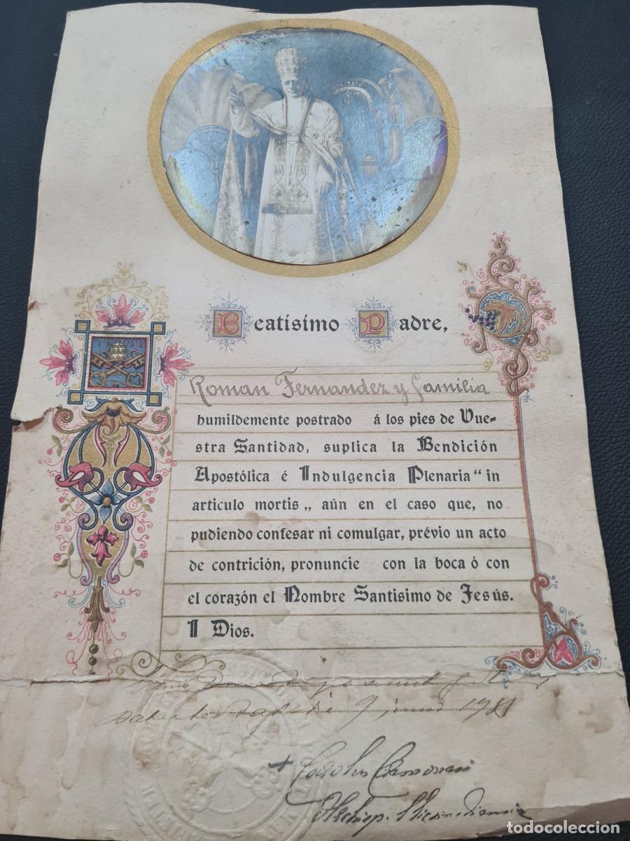 Cine: Documento religioso Papal original