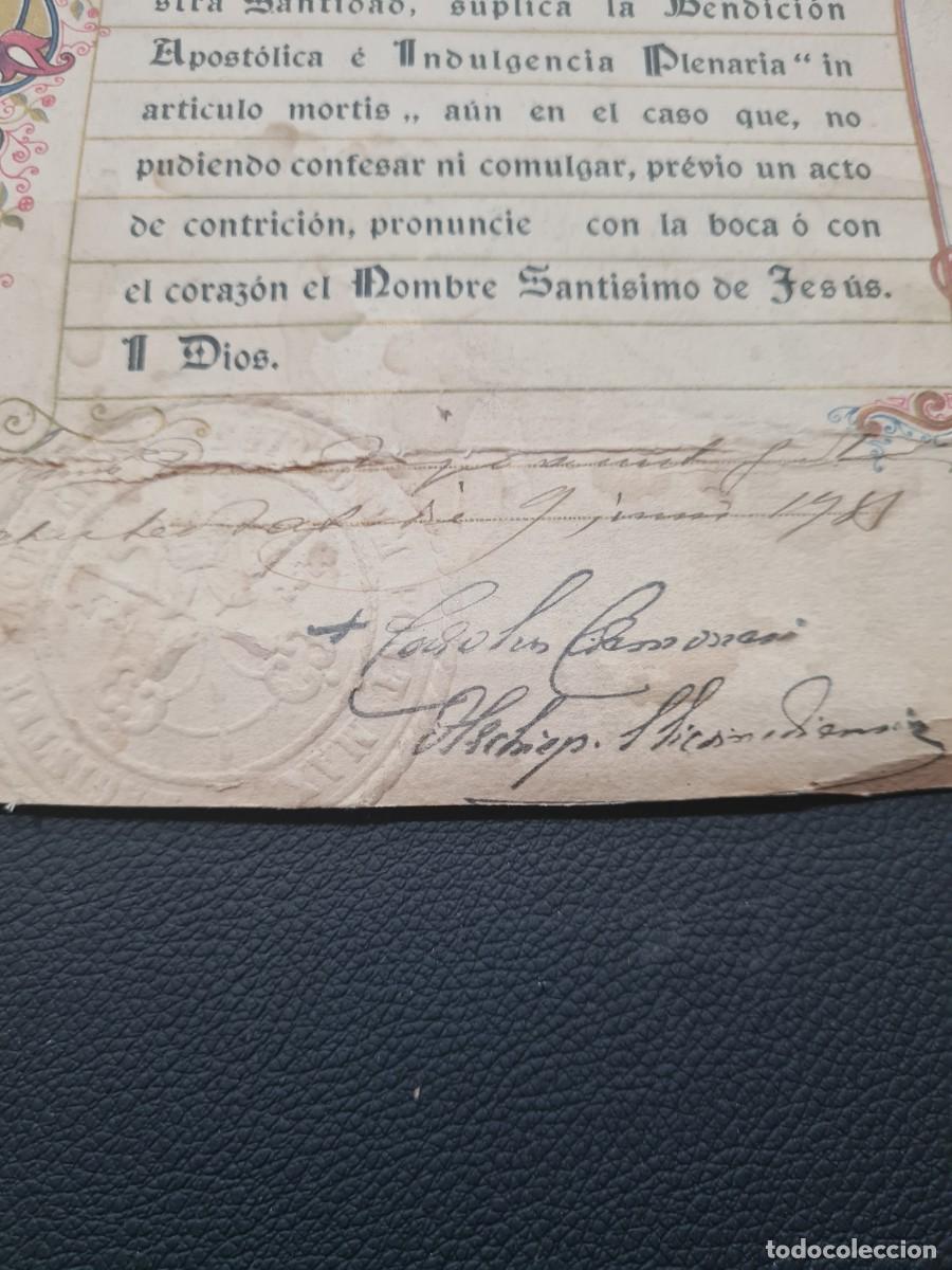 Cine: Documento religioso Papal original - Foto 2