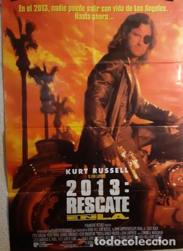 Cine: Cartel de Cine Original - 2013: Rescate en L.A. (1995) - 98x68 cm - Kurt Russell, John Carpenter