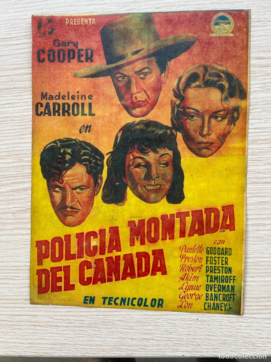 Cine: POLICIA MONTADA DEL CANADA POSTER 42X30 COMO SE VE