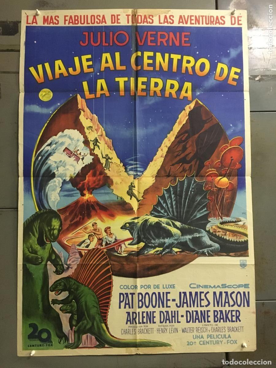 Cine: PJE 0489 VIAJE AL CENTRO DE LA TIERRA JAMES MASON JULIO VERNE POSTER ORG ARGENTINO 75X110 LITOGRAFIA