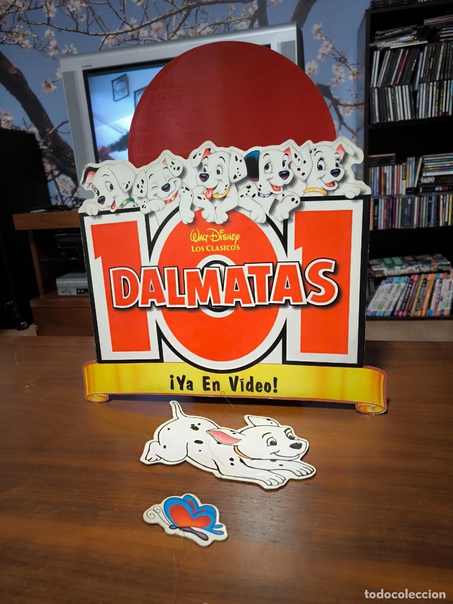 Cine: Expositor original videoclub 101 D&aacute;lmatas VHS &ndash; Walt Disney &ndash; PLV publicitaria &ndash; Copyright Disney