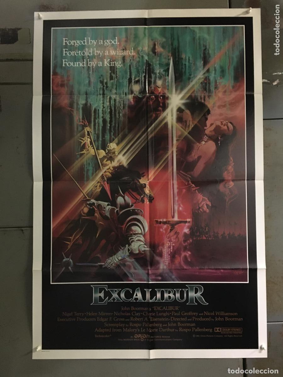 Cine: PJE 0495 EXCALIBUR JOHN BOORMAN BOB PEAK POSTER ORIGINAL USA 70X105