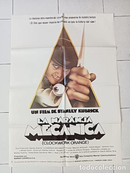 Cine: SMP 2421 LA NARANJA MECANICA STANLEY KUBRICK POSTER ORIGINAL 70X100 ESPA&Ntilde;OL