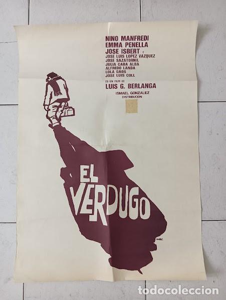 Cinema: CPE 0011 EL VERDUGO BERLANGA JOSE ISBERT EMMA PENELLA MAC POSTER ORIGINAL 47X67 ESPA&Ntilde;OL