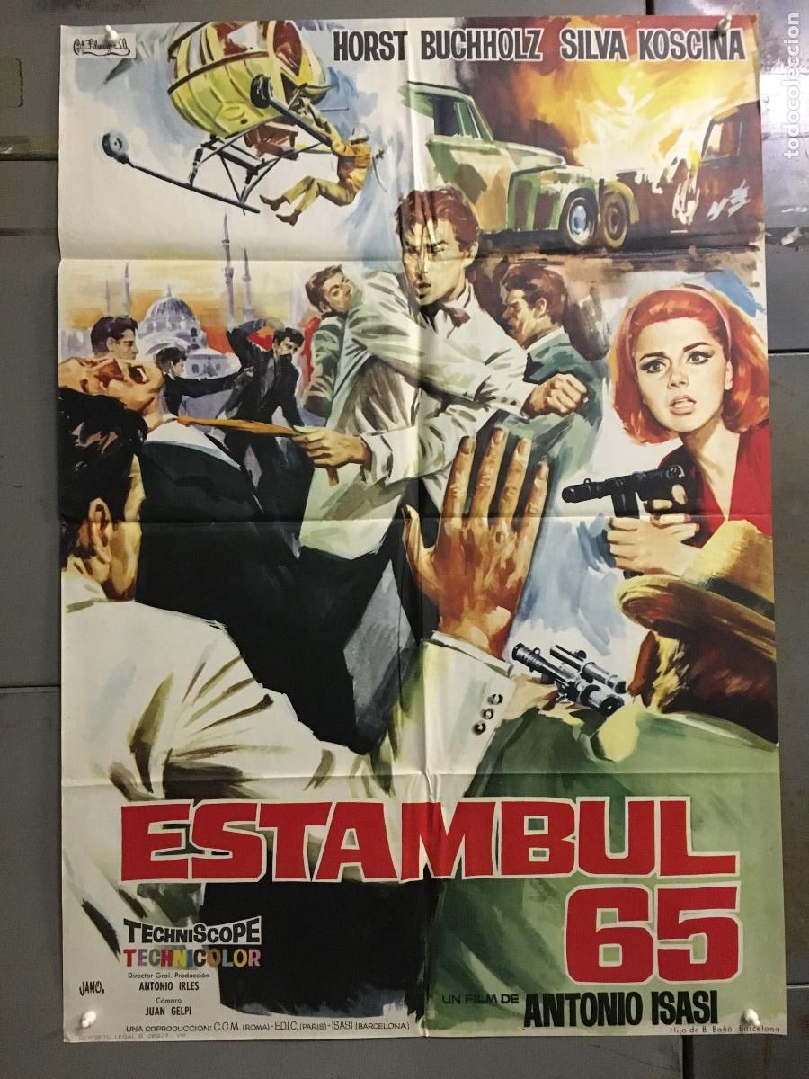 Cinema: AFK00 ESTAMBUL 65 ISASI SYLVA KOSCINA HORST BUCHHOLZ POSTER ORIGINAL 70X100 ESTRENO