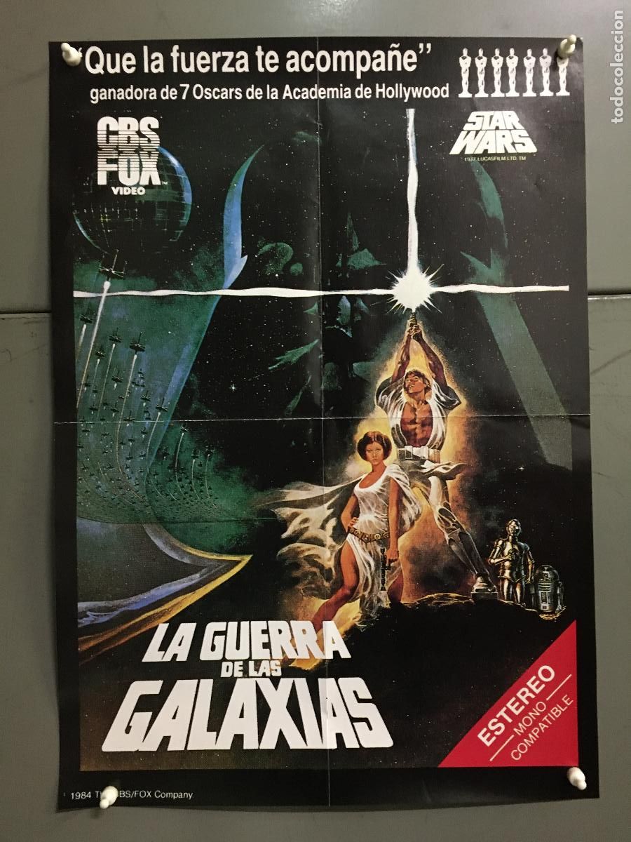 Cine: AFK04 LA GUERRA DE LAS GALAXIAS STAR WARS POSTER ORIGINAL 40X60 VIDEO
