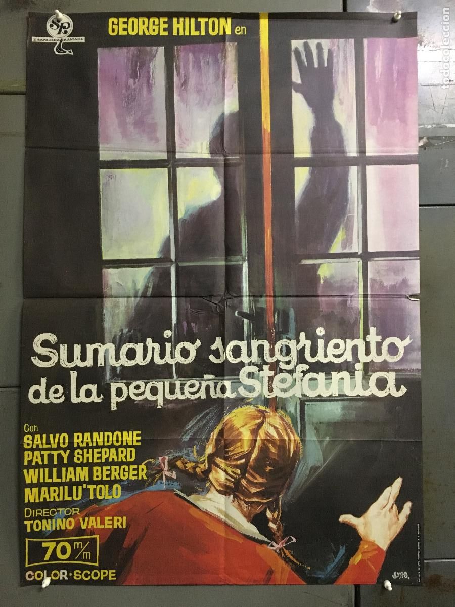 Cinema: AFK09 SUMARIO SANGRIENTO DE LA PEQUE&Ntilde;A ESTEFANIA TONINO VALERI GIALLO POSTER ORIG 70X100 ESTRENO