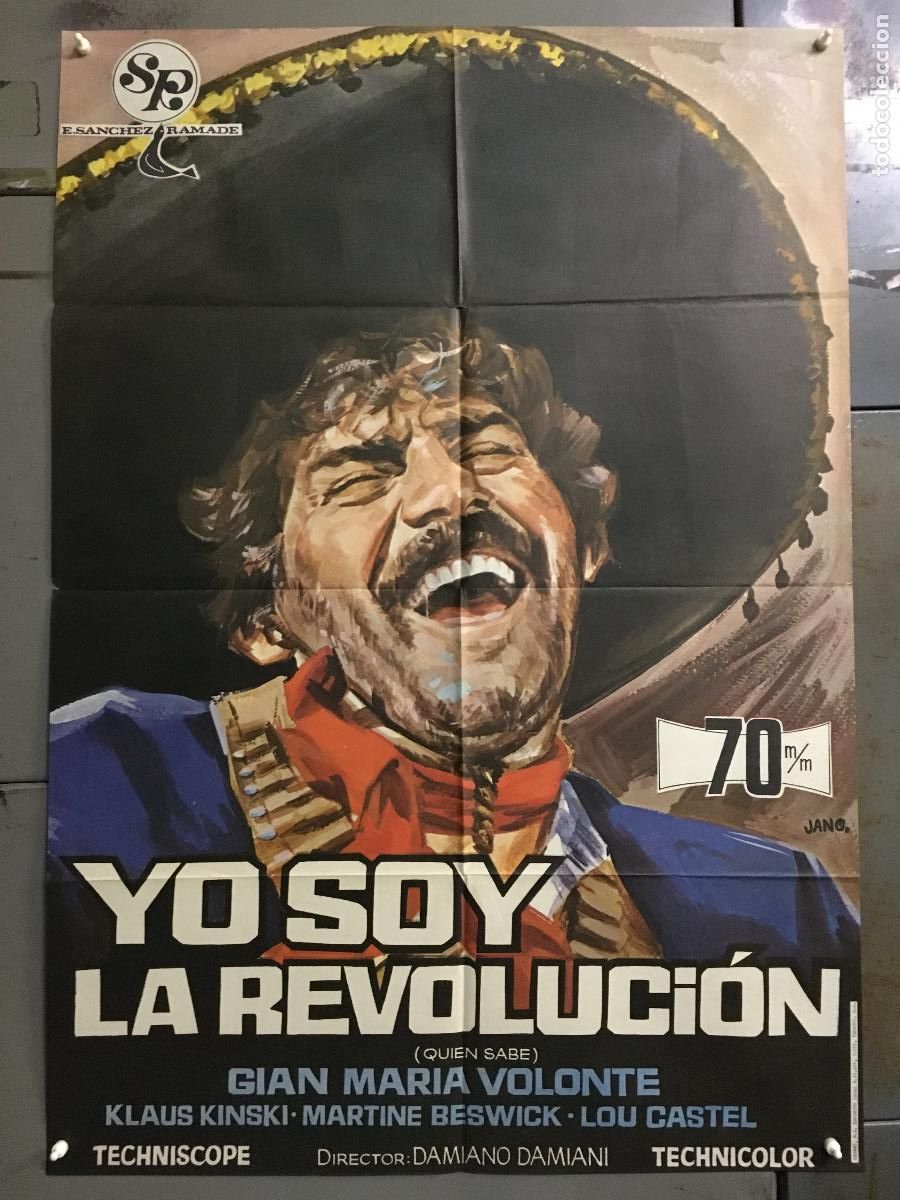 Kino: AFK17 YO SOY LA REVOLUCION GIAN MARIA VOLONTE KLAUS KINSKI POSTER ORIGINAL 70X100 ESTRENO