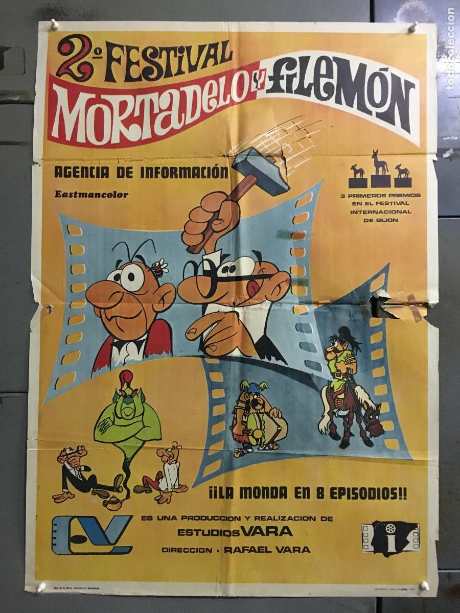 Cine: ODC C061 2&ordm; FESTIVAL MORTADELO Y FILEMON IBA&Ntilde;EZ POSTER ORIGINAL ESTRENO 70X100