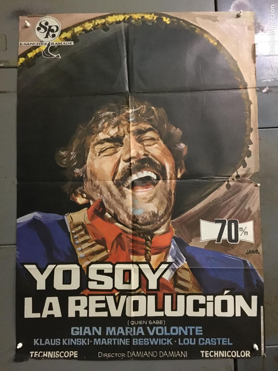 Cin&eacute;ma: ODC C063 YO SOY LA REVOLUCION GIAN MARIA VOLONTE KLAUS KINSKI POSTER ORIGINAL 70X100 ESTRENO