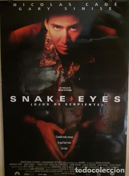 Cine: Cartel de cine original: Snake eyes - Ojos de serpiente (1998)