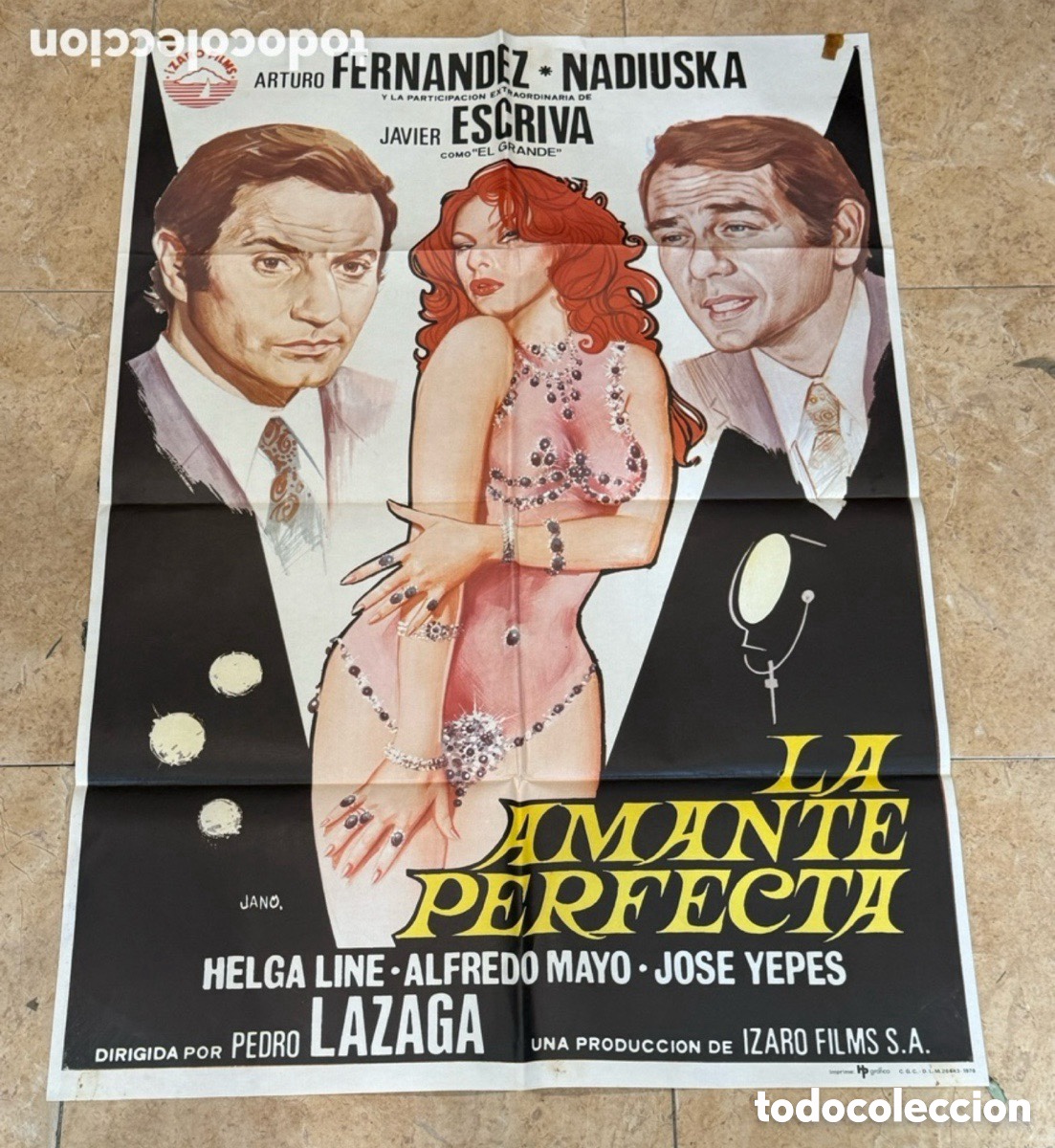Cine: Cartel Cine Original Alambradas de Cristal 1977 Cult Movie C&aacute;rceles Vintage