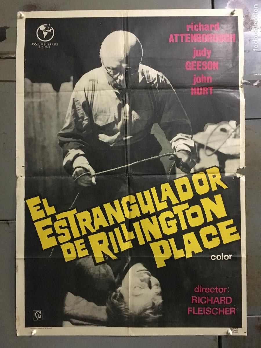 Cinema: ODC C066 EL ESTRANGULADOR DE RILLINGTON PLACE RICHARD ATTENBOROUGH POSTER ORIGINAL 70X100 ESTRENO