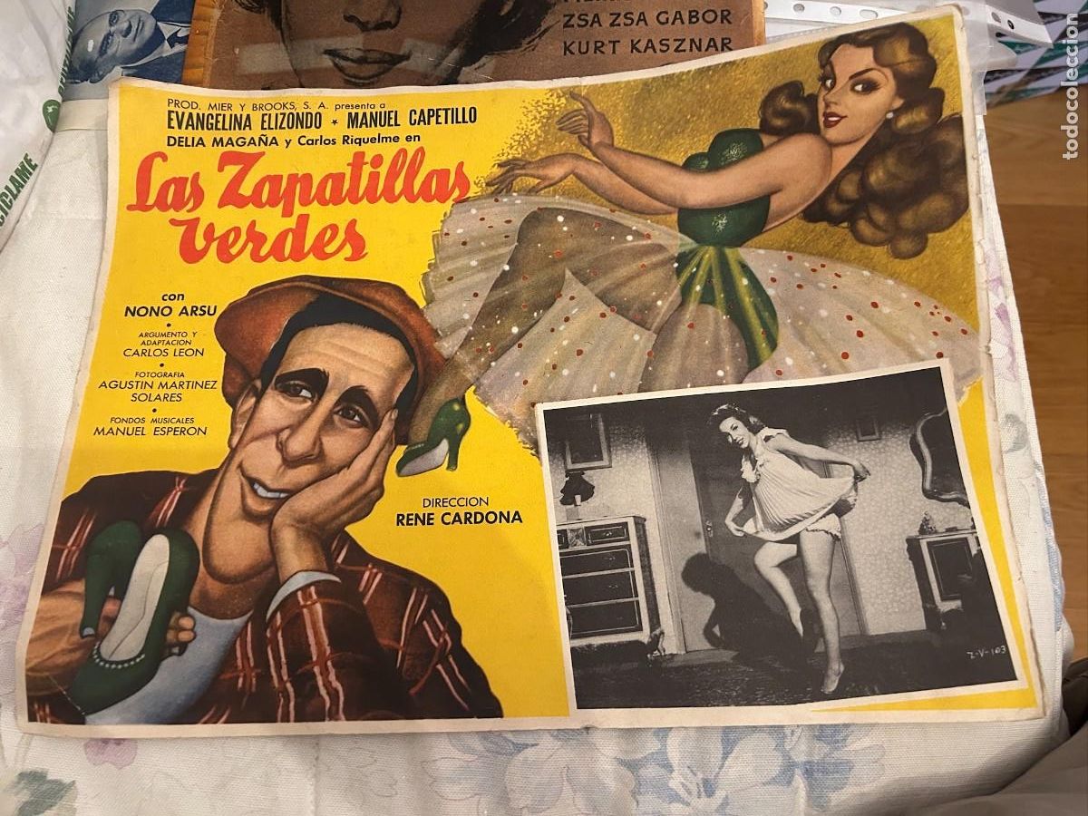Kino: las zapatillas verdes poster aprox 50x30 buen estado