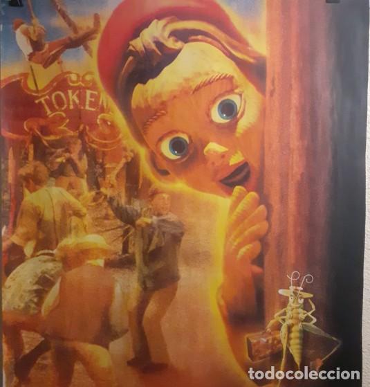 Cine: Cartel Promocional Original Cine Pinocho La Leyenda 1996 - Arte Limpio Sin Letras 95x85