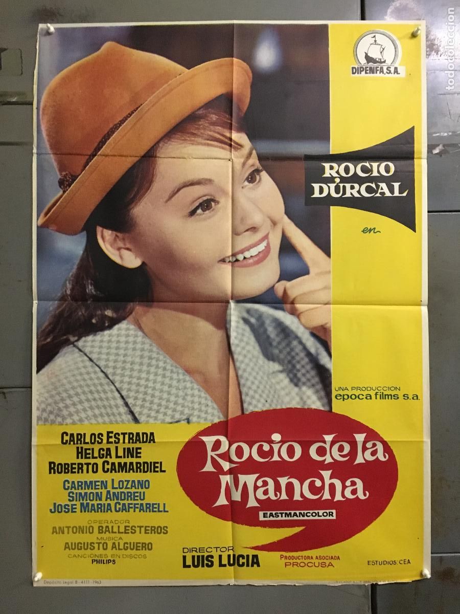 Cinema: ODC C099 ROCIO DE LA MANCHA ROCIO DURCAL LUIS LUCIA POSTER ORIGINAL 70X100 ESTRENO