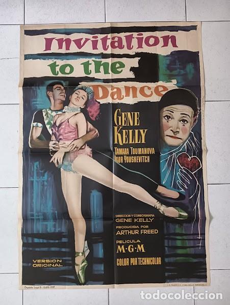 Cine: SMP 2432 INVITACION A LA DANZA GENE KELLY POSTER ORIGINAL 70X100 ESTRENO raro