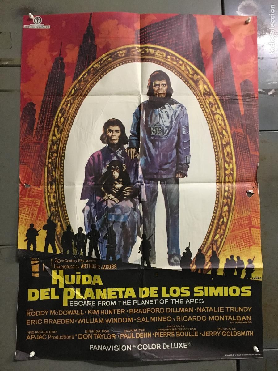 Cine: ODC C103 HUIDA DEL PLANETA DE LOS SIMIOS POSTER MAC ORIGINAL 70X100 ESTRENO