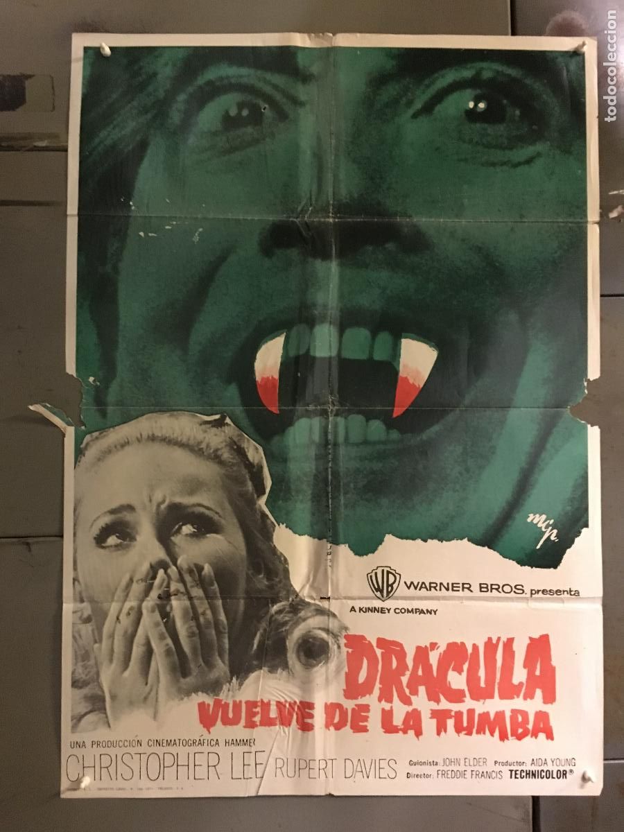 Cin&eacute;ma: ODC C128 DRACULA VUELVE DE LA TUMBA HAMMER CHRISTOPHER LEE MCP POSTER ORIGINAL 70X100 ESTRENO