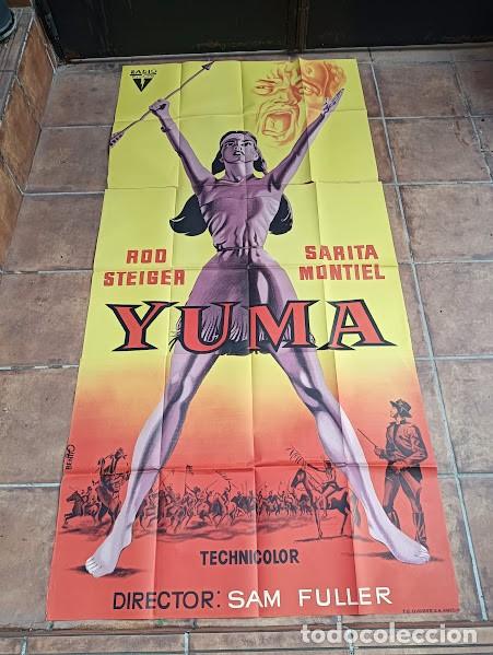 Cinema: SMP 2447 YUMA SARA MONTIEL SEXY SAMUEL FULLER POSTER ORIGINAL 3 hojas ESTRENO 70X100 LITOGRAFIA