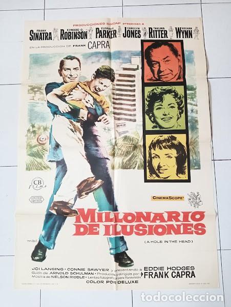 Cine: SMP 2450 MILLONARIO DE ILUSIONES FRANK SINATRA FRANK CAPRA MAC POSTER ORIGINAL 70X100 ESTRENO